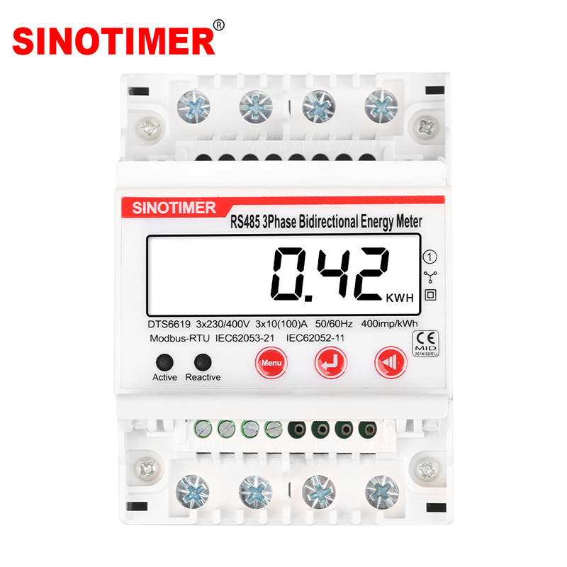 Energy Meter Bidirectional - 3-Phasen-bidirektionaler Energiezähler 4P RS485 Modbus RTU