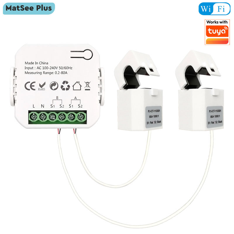 Energy Meter Bidirectional - Intelligenter WLAN-Energiezähler Bidirektional 1/2 Kanal mit