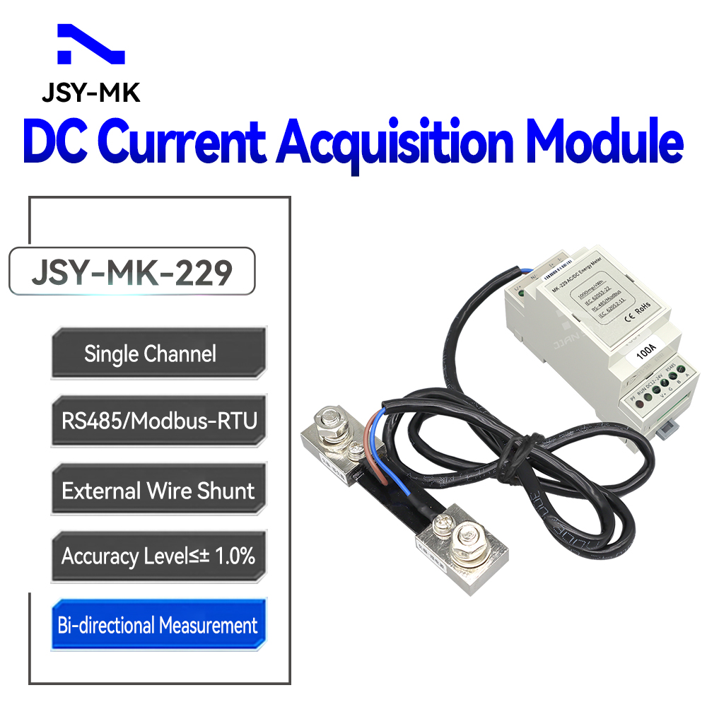 Energy Meter Bidirectional - JSY-MK-229 DC 100A Bidirektionale Messungen Einkanal