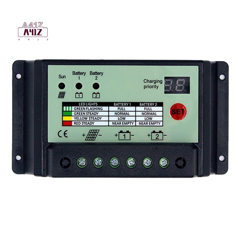 Pwm Charge Controller - A41Z-Dual-Batterie-Solarladeregler PWM 12V 24V System Batterien