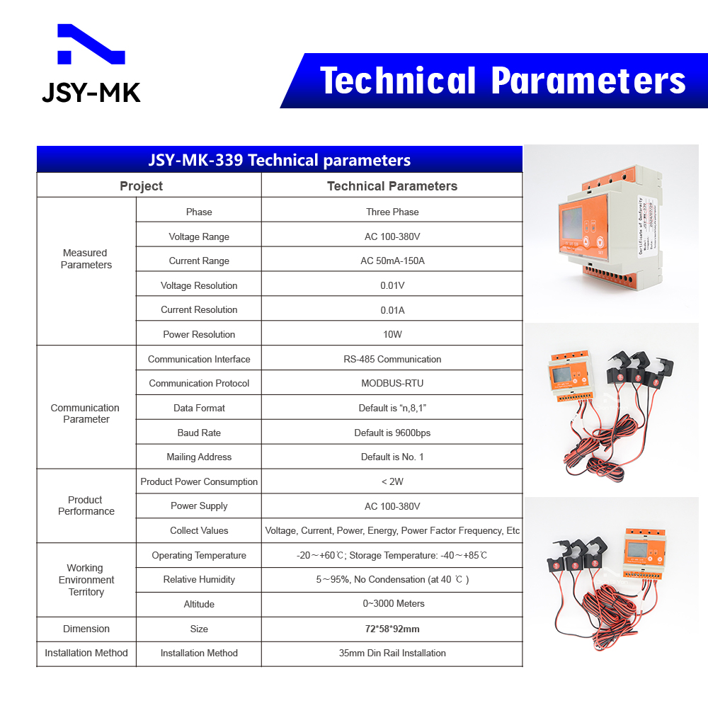 JSY-MK-339 RS485 Bidirektional – Energy Meter Bidirectional Bewertung und Preis