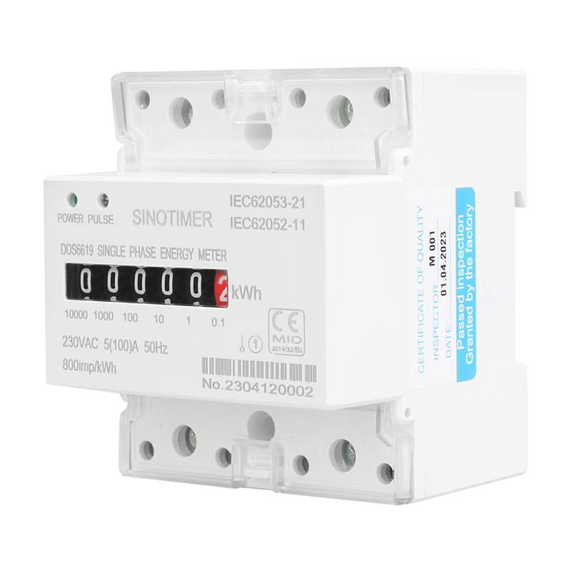 Din-Schiene Einphasen-elektron – Energy Meter Bidirectional Bewertung und Preis
