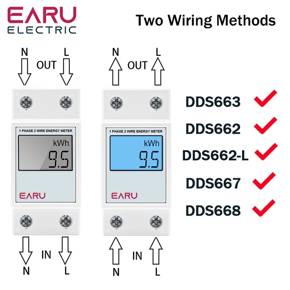 Einphasiger LCD-Digital-Energi – Energy Meter Bidirectional Bewertung und Preis
